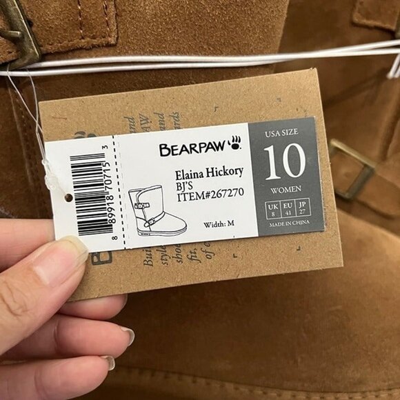 Bearpaw Elaina Tan Suede boot size 10 - Picture 4 of 7